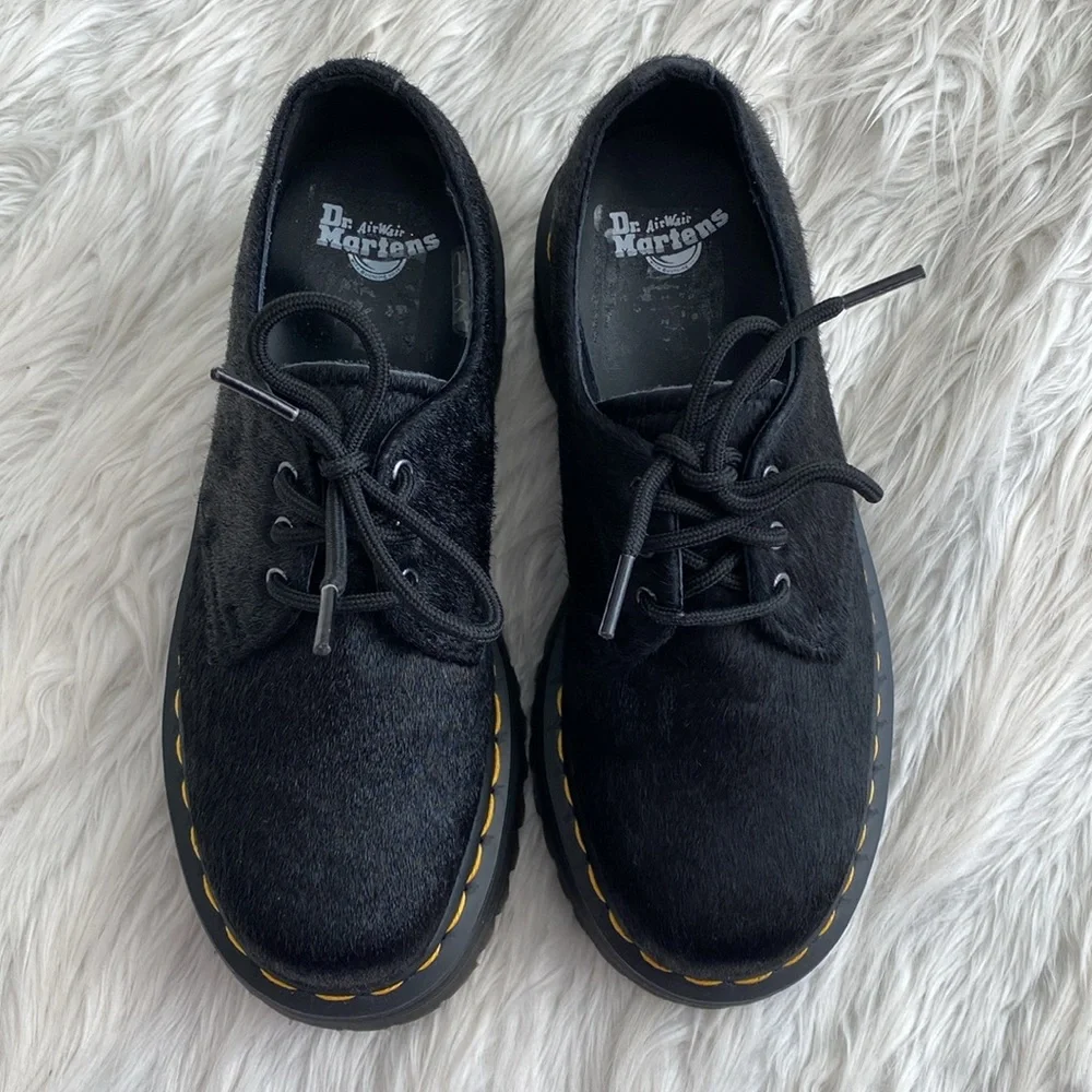 Dr. Martens | 1461 Quad Hair-On Platform Shoes